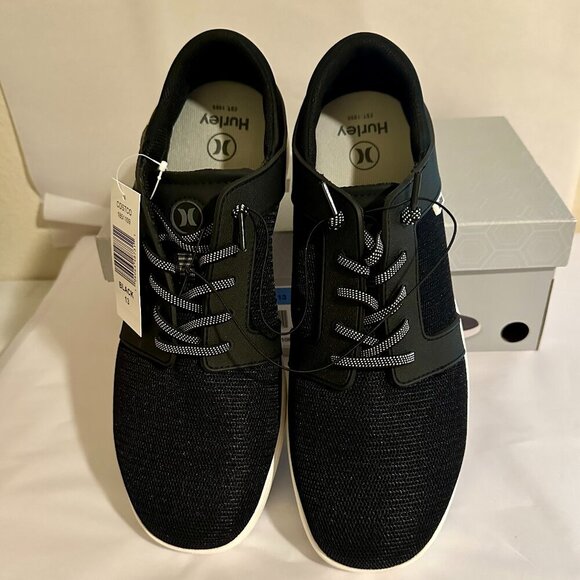 Hurley Men's Shoreline Sneakers Shoes Size 13  Black Lace Up Casual (NEW) - Picture 8 of 16
